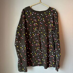 Hanna Andersson Colorful‎ Polka Dot Long Sleeve Shirt
